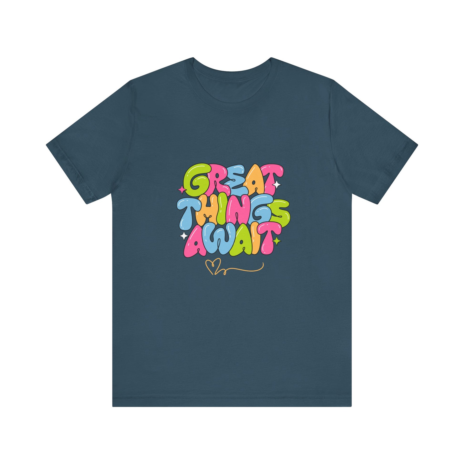 Great Things Await Unisex Short Sleeve Tee
