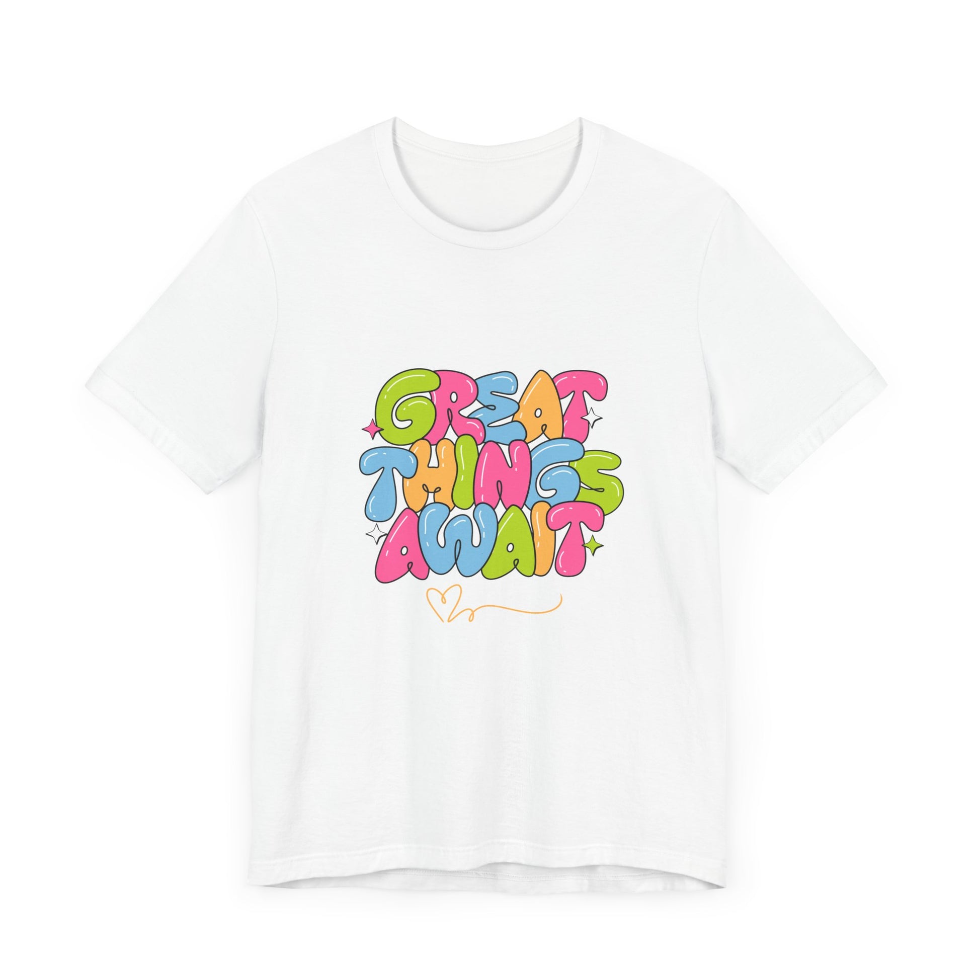 Great Things Await Unisex Short Sleeve Tee
